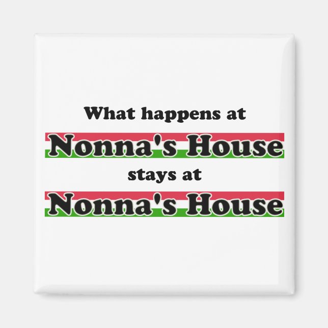 Aimant Ce qui se passe à la maison de Nonna (Devant)