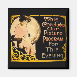 Aimant Ceci conclut notre programme d'image - cru