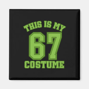 Aimant Ceci est mon costume de Halloween 67 Humour sporti
