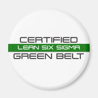 Aimant Ceinture verte certifiée Lean Six Sigma
