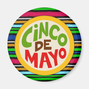 Aimant Célébration colorée de la fête Cinco De Mayo
