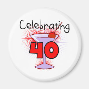 Aimant Célébration de 40 T-shirts et cadeaux