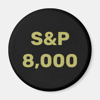 Aimant Célébration de l'indice boursier S&P 8 000