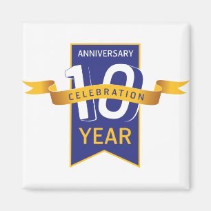 Aimant Célébration du 10e anniversaire