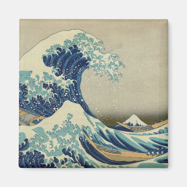 Aimant Célèbre art japonais - Grande vague au large de Ka (Devant)