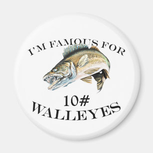 Aimant Célèbre Pour 10 LB Walleyes Customisé