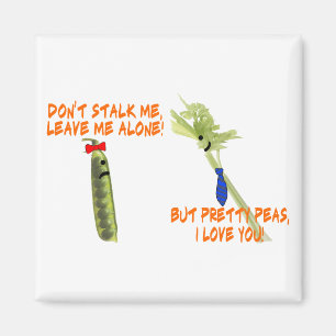 Aimant Céleri Stalk Et Jolies Peas