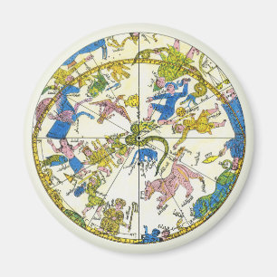 Aimant Céleste Vintage, Sphère Arabe, Constellations
