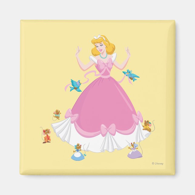 Aimant Cendrillon & Amis (Devant)