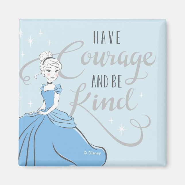 Aimant Cendrillon | Avoir du courage (Devant)