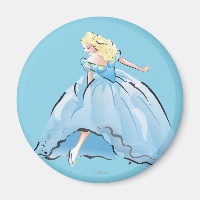 Aimant Cendrillon Et Sa Chaussure En Verre (Devant)