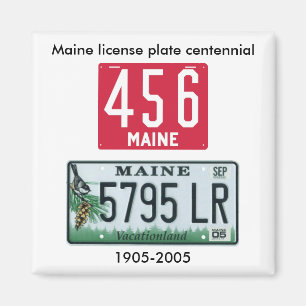 Aimant Centennial de plaque minéralogique du Maine