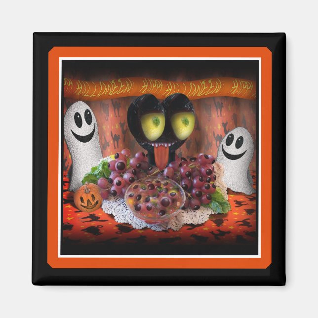 Aimant Centre de la fête d'Halloween (Devant)