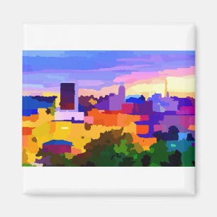 Aimant Centre-ville Lynchburg Virginia Skyline
