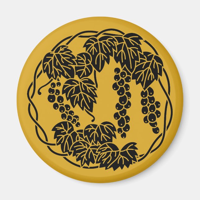 Aimant Cercle de raisins (Devant)