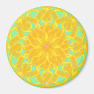 Aimant Cercle d'or par fleur électrique
