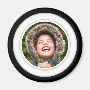 Aimant Cercle encadré d'un seul Modèle photo