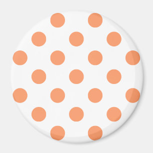 Aimant Cercles Pois orange de Tangérine