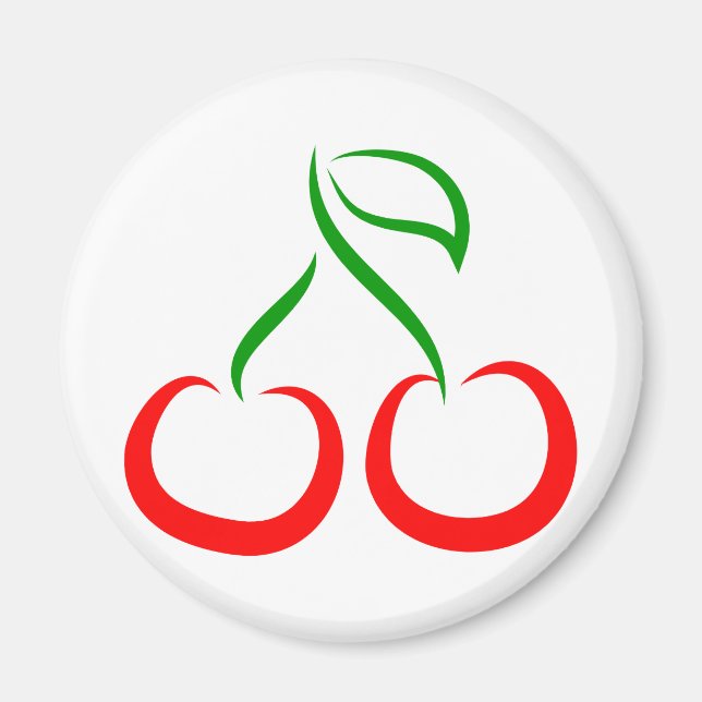 Aimant Cerises décoratives (Devant)