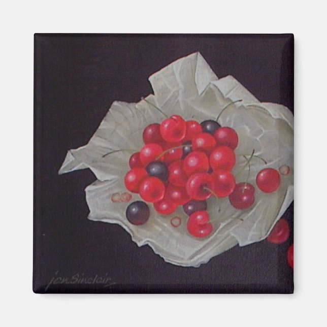 Aimant Cerises fraîches (Devant)