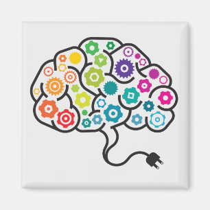 Aimant cerveau-gymnase coloré