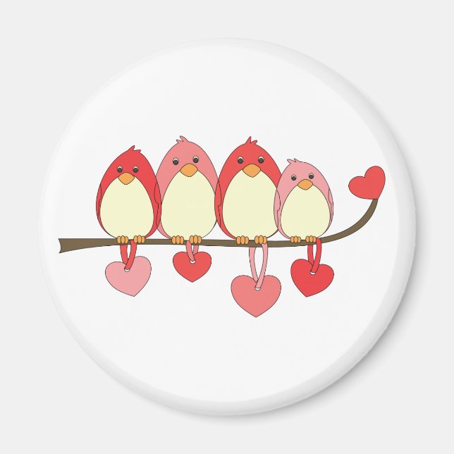 Aimant Ces Oiseaux Sur Valentines DAy (Devant)