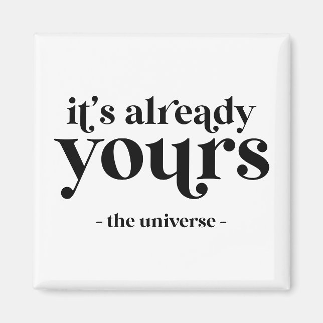 Aimant C'est déjà le vôtre - L'Univers (Devant)