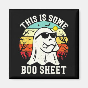 Aimant C'est du papier de Boo fantôme rétro Halloween drô