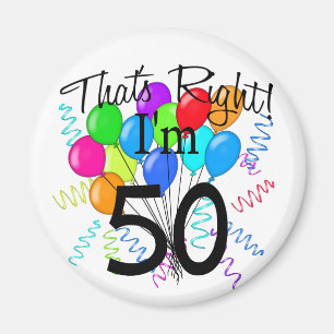 Aimant C'est juste que j'ai 50 ans - anniversaire