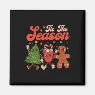 Aimant C'Est La Saison Arbre De Noël Gingerbread Cookie C