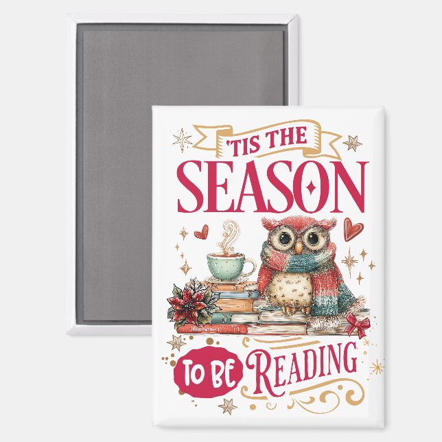 Aimant C'est la saison de la lecture  (Recto/Verso)