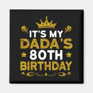 Aimant C'est les 80 ans de mon papa Joyeux Anniversaire 8
