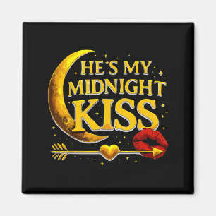 Aimant C'est mon baiser de minuit pour la Saint-Valentin 