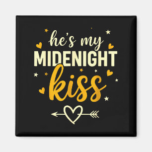 Aimant C'est mon baiser de minuit Saint-Valentin Nouvel A