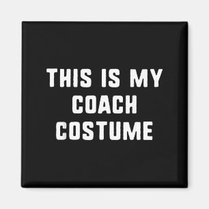 Aimant C'est mon costume d'entraîneur Halloween drôle fac