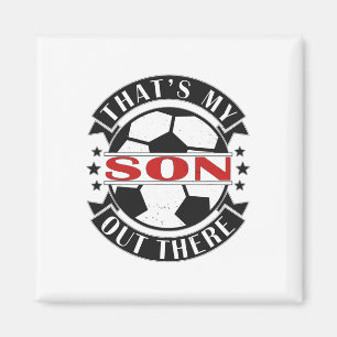 Aimant C'est mon fils là-bas Football pour maman papa 