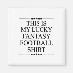 Aimant C'est mon maillot de foot fantaisie chanceux Funny