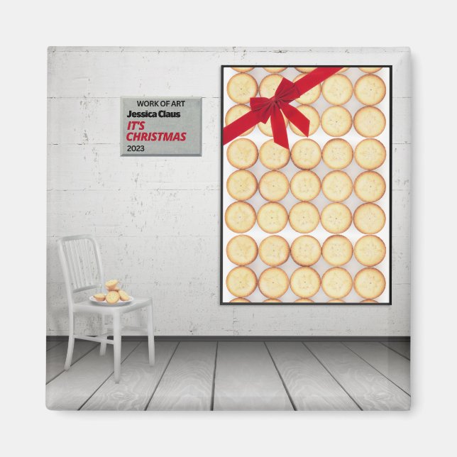 Aimant 'C'est Noël' par Jessica Claus (Devant)