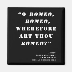Aimant "C'est pourquoi tu es Roméo" - Roméo et Juliette