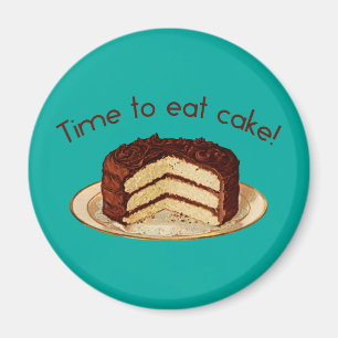 Aimant C'est temps de manger du gâteau