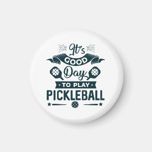 Aimant C'est un bon jour pour jouer au Pickleball