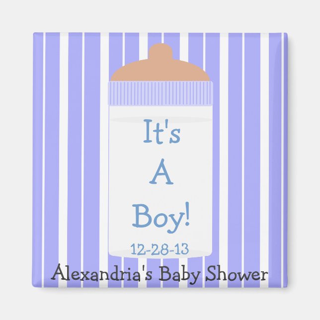 Aimant C'est Un garçon Blue Baby Baby shower bouteille Fa (Devant)