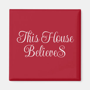 Aimant Cette Chambre Croit Typographie Script Rouge