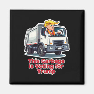 Aimant Cette poubelle vote Trump Drôle de camion poubelle