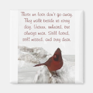 Aimant "Ceux que nous aimons ne s'en vont pas"