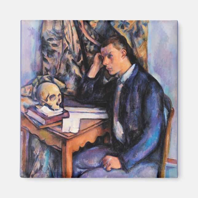 Aimant Cezanne - Jeune homme et crâne (Devant)