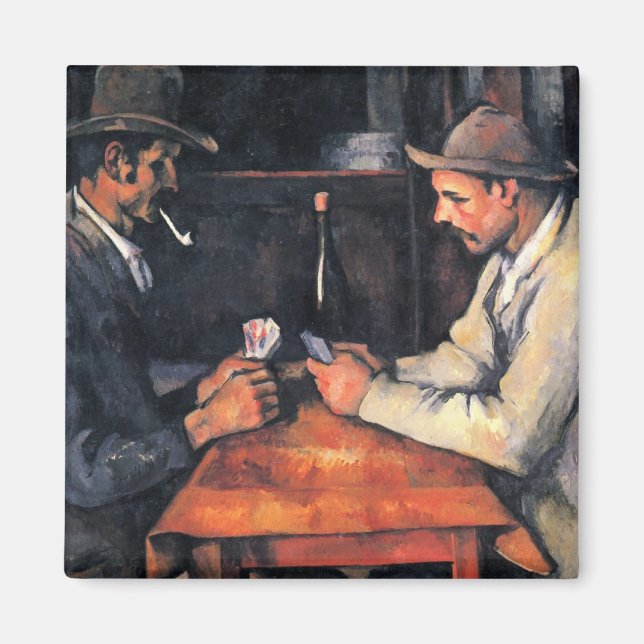 Aimant Cezanne : Le Joueur de cartes (Devant)