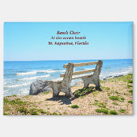 Chaise banc surplombant l'océan