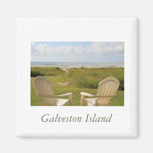 Aimant Chaises de plage sur l'aimant d'île de Galveston