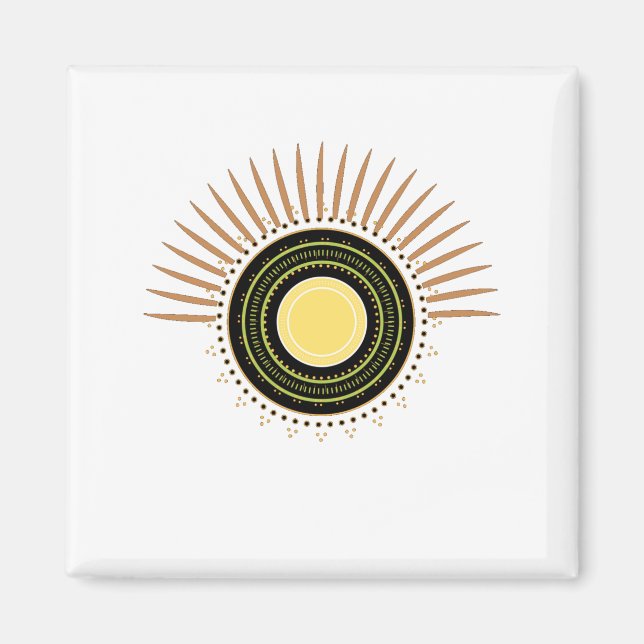 Aimant Chakras Cercle Concentration Méditation (Devant)